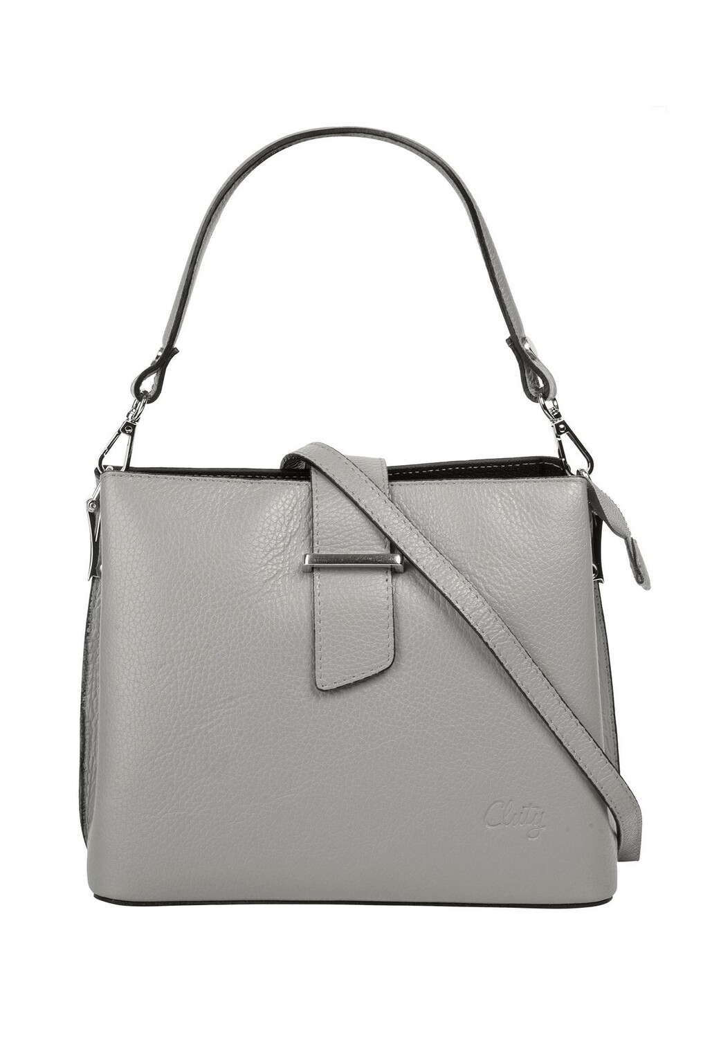 Сумочка, натуральная кожа, производство Италия Cluty, серый
Сумочка, натуральная кожа, производство Италия Cluty, серый