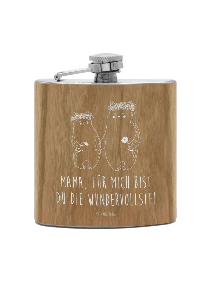 Mr. & Mrs. Panda Фляга с изображением медведя и цветочного венка с надписью коричневого цвета
Mr. & Mrs. Panda Фляга с изображением медведя и цветочного венка с надписью коричневого цвета