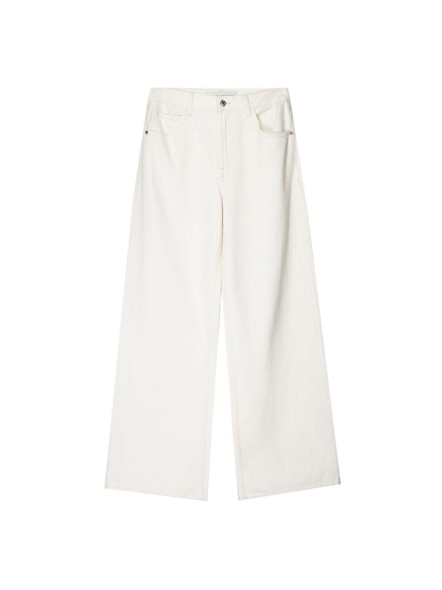 Джинсы с широкими штанинами Bershka, белый
Джинсы с широкими штанинами Bershka, белый