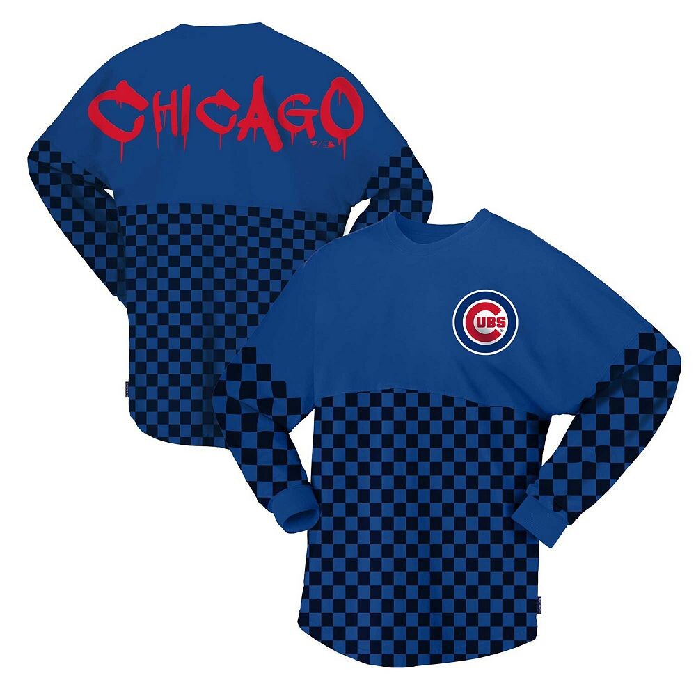 Женская футболка из джерси Spirit Royal Chicago Cubs в клетку с длинным рукавом и принтом Spirit Jersey, цвет Cub Blue
Женская футболка из джерси Spirit Royal Chicago Cubs в клетку с длинным рукавом и принтом Spirit Jersey, цвет Cub Blue