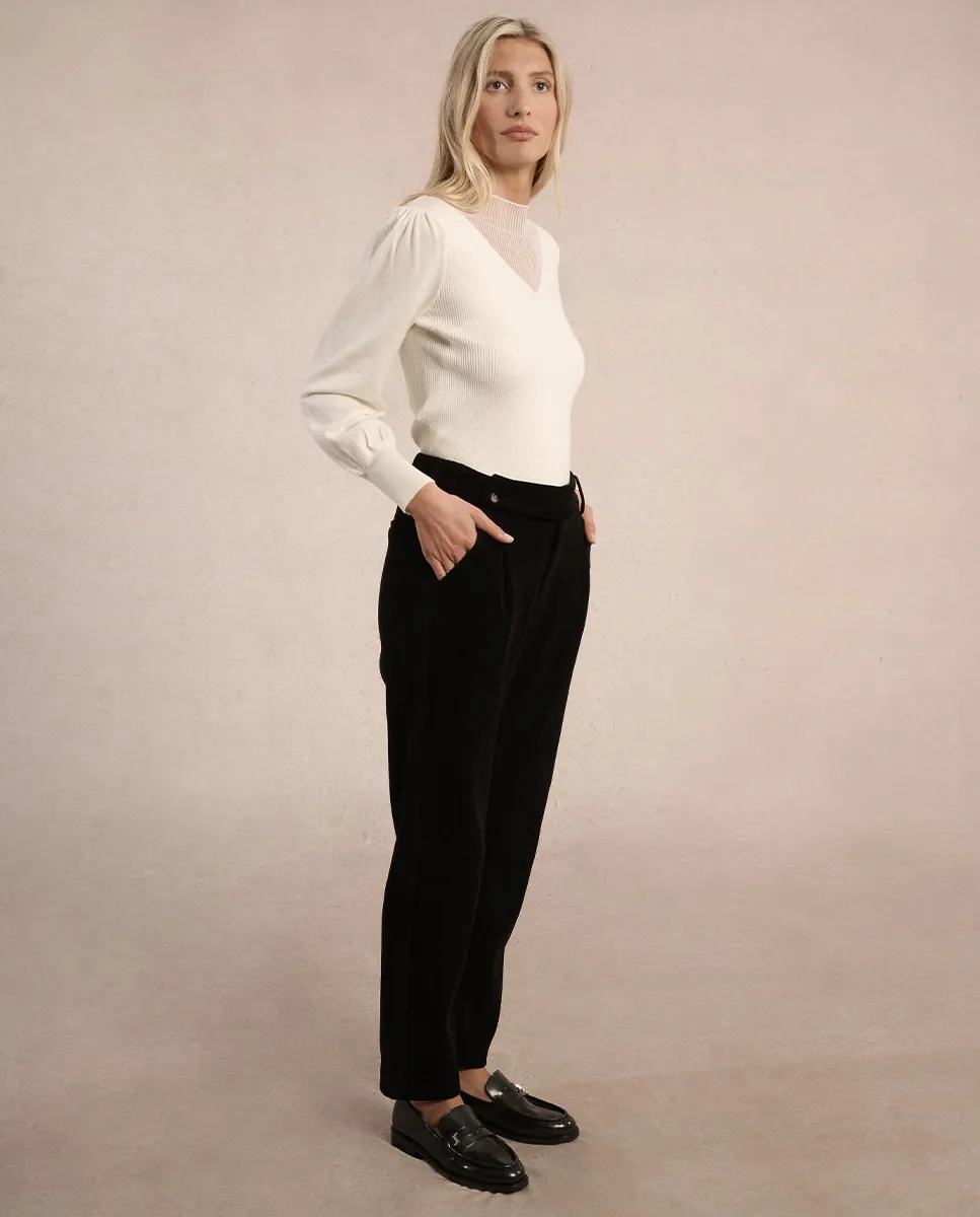 Женские укороченные брюки из микровельвета Molly Bracken, черный
Женские укороченные брюки из микровельвета Molly Bracken, черный