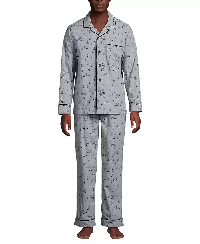 Мужской комплект пижамы Essential с длинными рукавами Lands' End, серый
Мужской комплект пижамы Essential с длинными рукавами Lands' End, серый