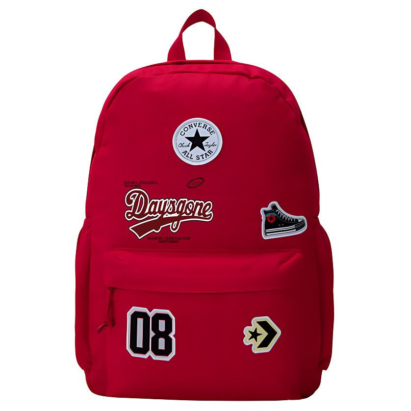 Converse Полиэстеровый рюкзак средний размер унисекс в стиле преппи красный, Letter 
Converse Полиэстеровый рюкзак средний размер унисекс в стиле преппи красный, Letter
