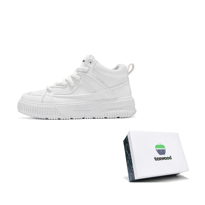 TEXWOOD Скейтерские кросcовки мужские высокие противоскользящие износостойкие на платформе белые в коробке, цвет White Box
TEXWOOD Скейтерские кросcовки мужские высокие противоскользящие износостойкие на платформе белые в коробке, цвет White Box