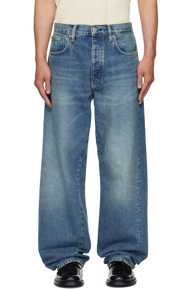 Широкие джинсы с закрученным подолом Sunflower, синий
Широкие джинсы с закрученным подолом Sunflower, синий