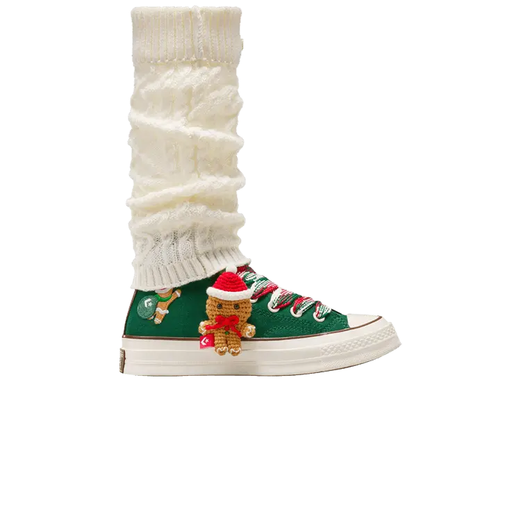 Кроссовки Converse Chuck 70 High X-Mas Gingerbread & Knit Sock - Midnight Clover, зеленый
Кроссовки Converse Chuck 70 High X-Mas Gingerbread & Knit Sock - Midnight Clover, зеленый