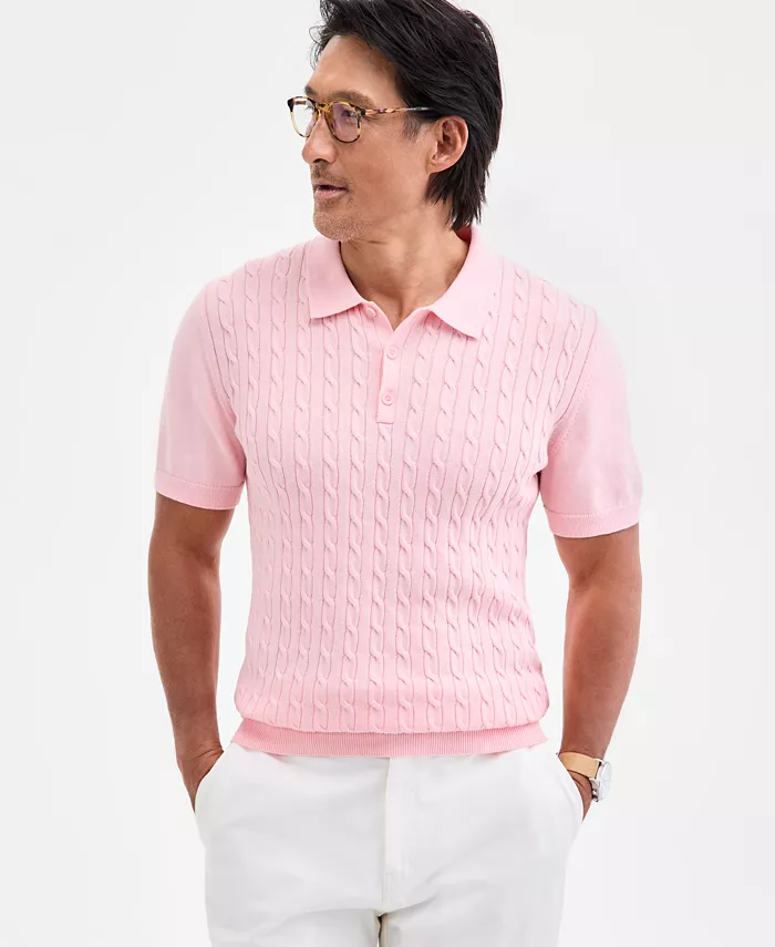 Мужская рубашка-поло прямого кроя, выполненная из трикотажа Club Room, розовый
Мужская рубашка-поло прямого кроя, выполненная из трикотажа Club Room, розовый