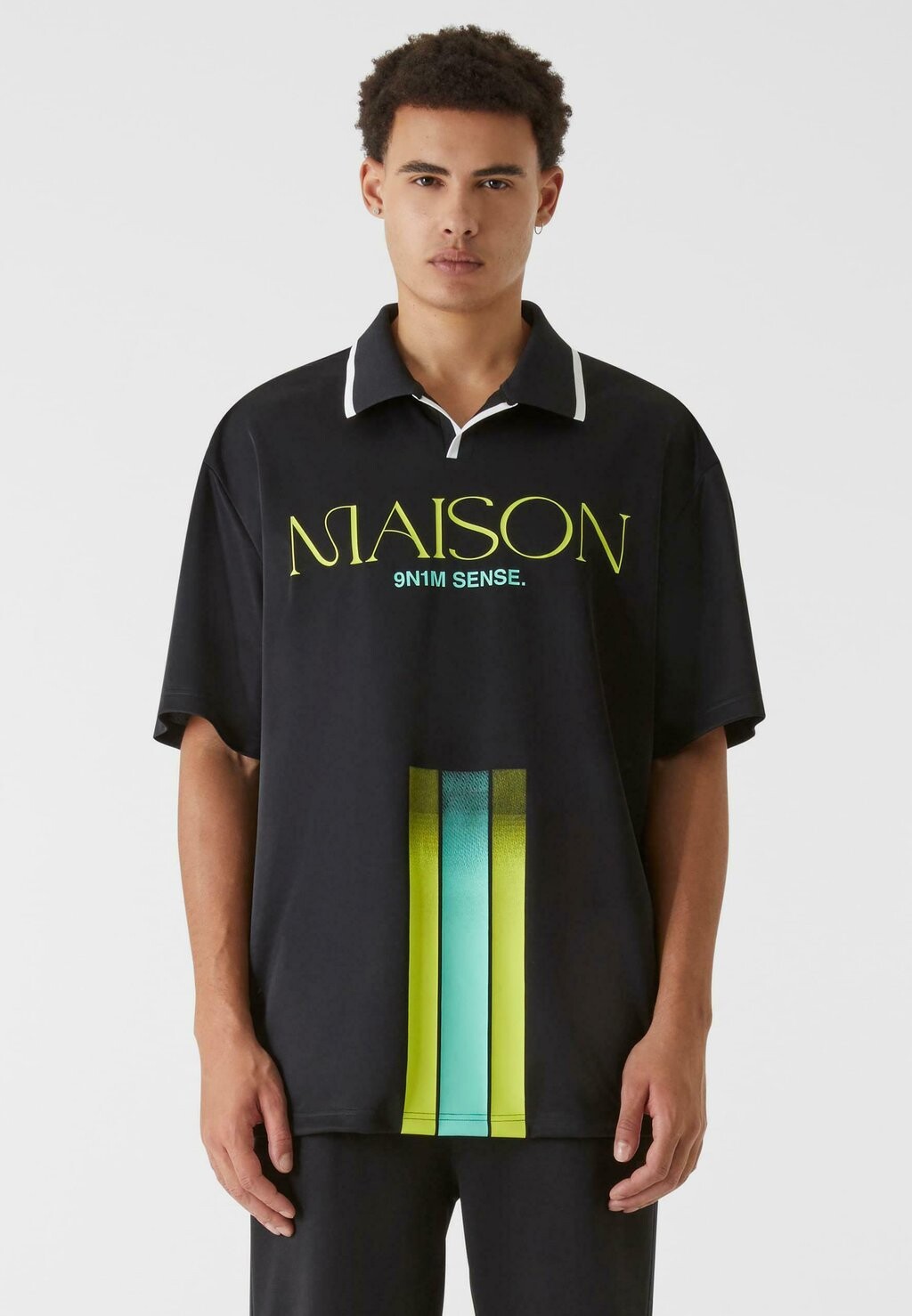 Рубашка-поло Tricot 9N1M SENSE, черная 
Рубашка-поло Tricot 9N1M SENSE, черная