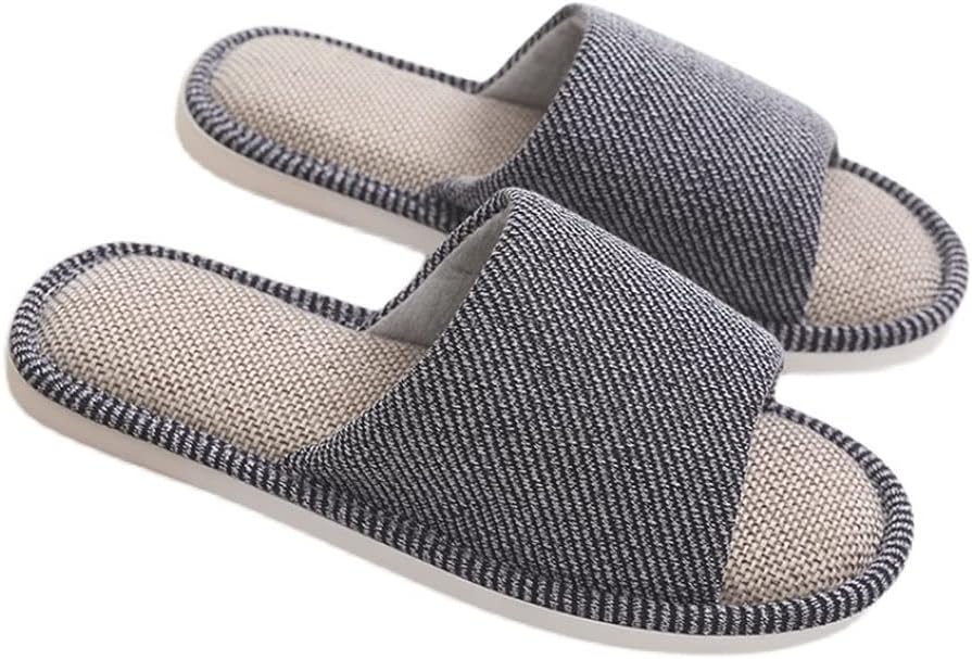 Домашние льняные тапочки, всесезонные модные нескользящие мягкие тапочки с мягкой подошвой, удобные для мужчин и женщин, впитывающие пот, препятствующие запаху, для дома, улицы, гостиниц и пляжа Ghyub, темно-серый
Домашние льняные тапочки, всесезонные модные нескользящие мягкие тапочки с мягкой подошвой, удобные для мужчин и женщин, впитывающие пот, препятствующие запаху, для дома, улицы, гостиниц и пляжа Ghyub, темно-серый