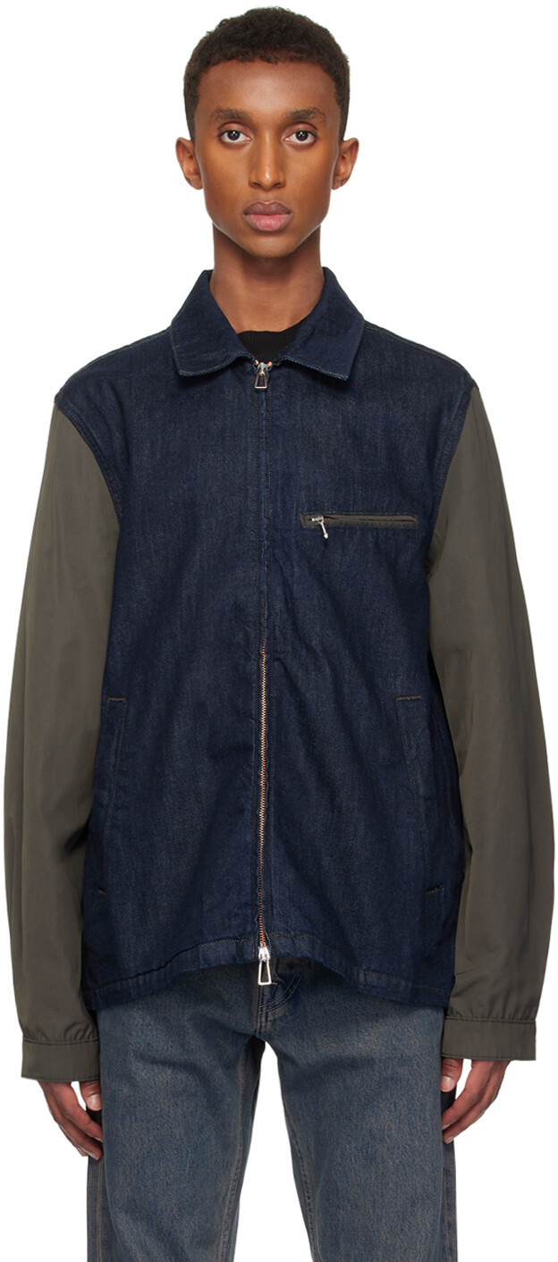 Джинсовая куртка на молнии цвета сине-зеленого и хаки PS by Paul Smith
Джинсовая куртка на молнии цвета сине-зеленого и хаки PS by Paul Smith