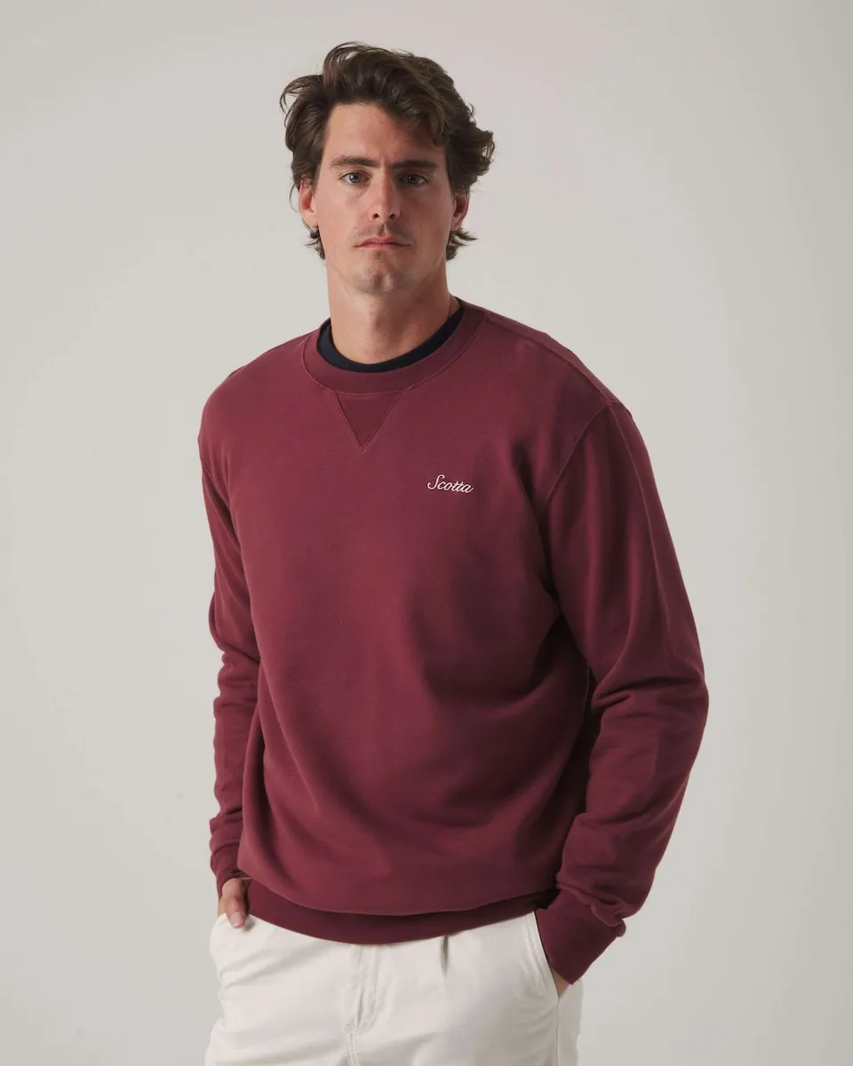 Мужская толстовка бордового цвета с круглым вырезом Scotta 1985
Мужская толстовка бордового цвета с круглым вырезом Scotta 1985