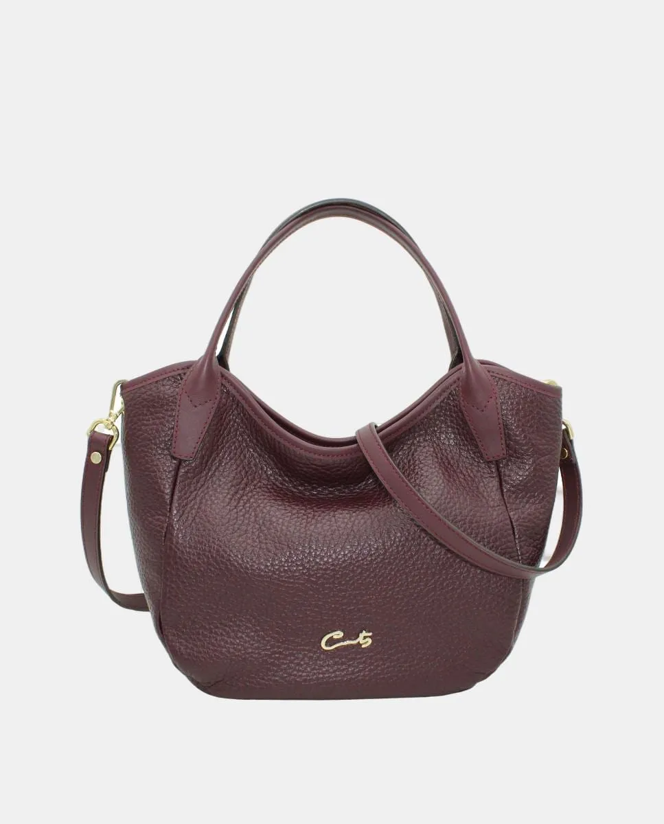 Сумка-тоут из кожи монтго с молнией Cats, бордовый
Сумка-тоут из кожи монтго с молнией Cats, бордовый