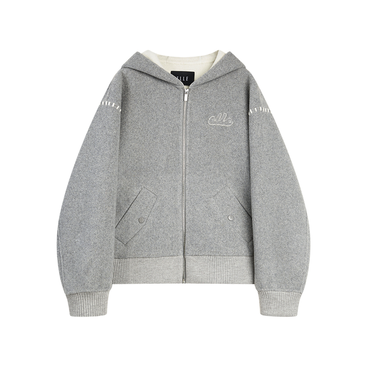 ELLE Пальто женское светло-серое с капюшоном Moderate Straight Fit
ELLE Пальто женское светло-серое с капюшоном Moderate Straight Fit