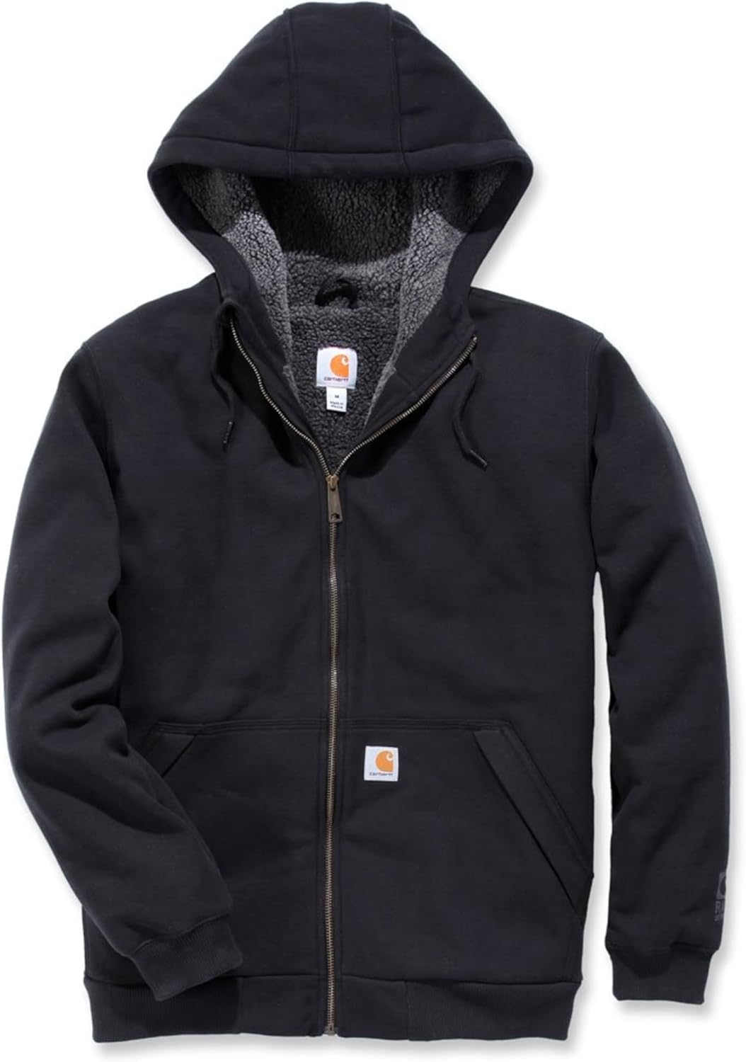 Carhartt мужская толстовка с подкладкой из шерпы, среднего веса, свободного кроя, с молнией и защитой от дождя, Black
Carhartt мужская толстовка с подкладкой из шерпы, среднего веса, свободного кроя, с молнией и защитой от дождя, Black