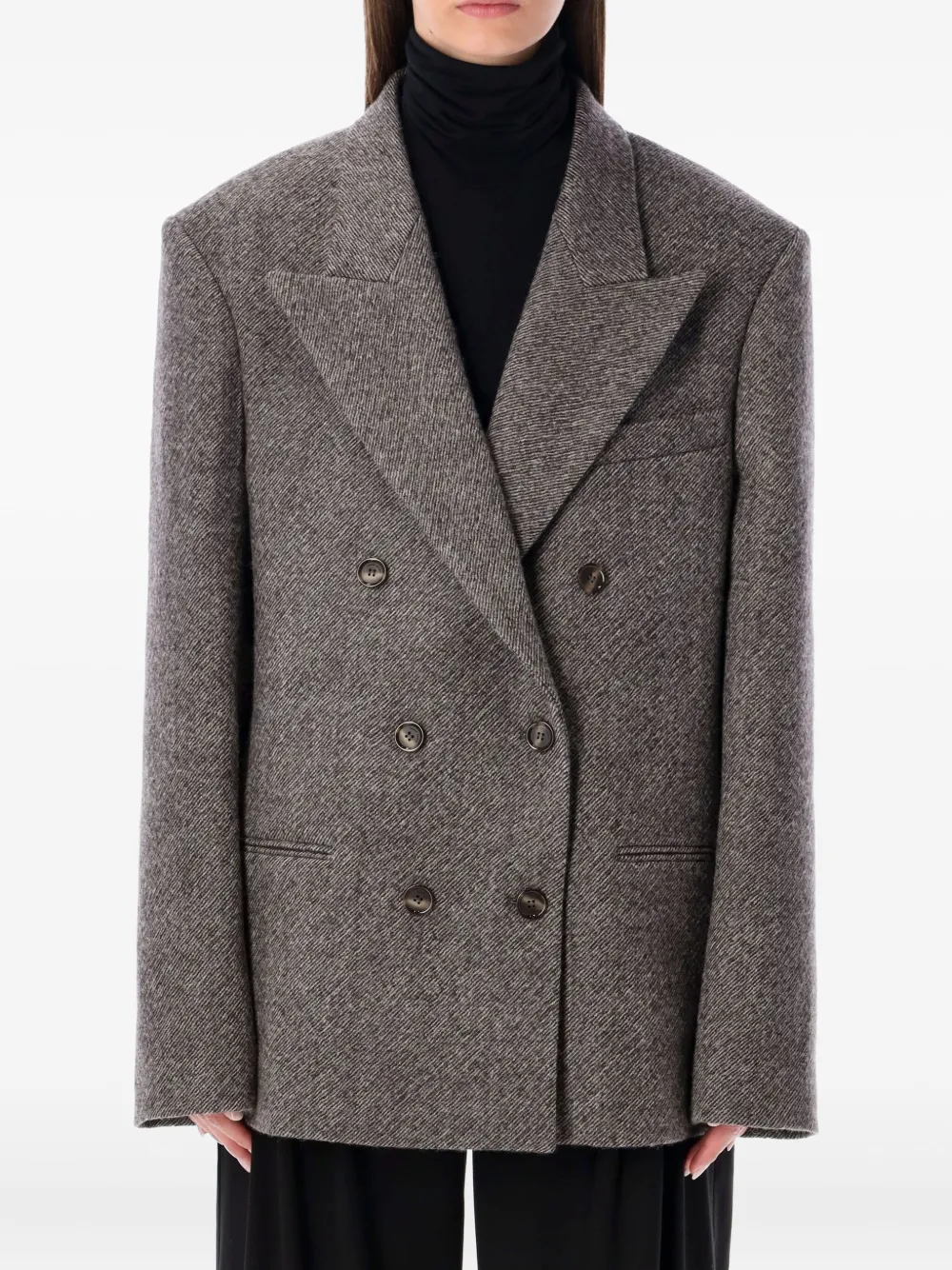 Двубортный пиджак Magda Butrym, серый
Двубортный пиджак Magda Butrym, серый