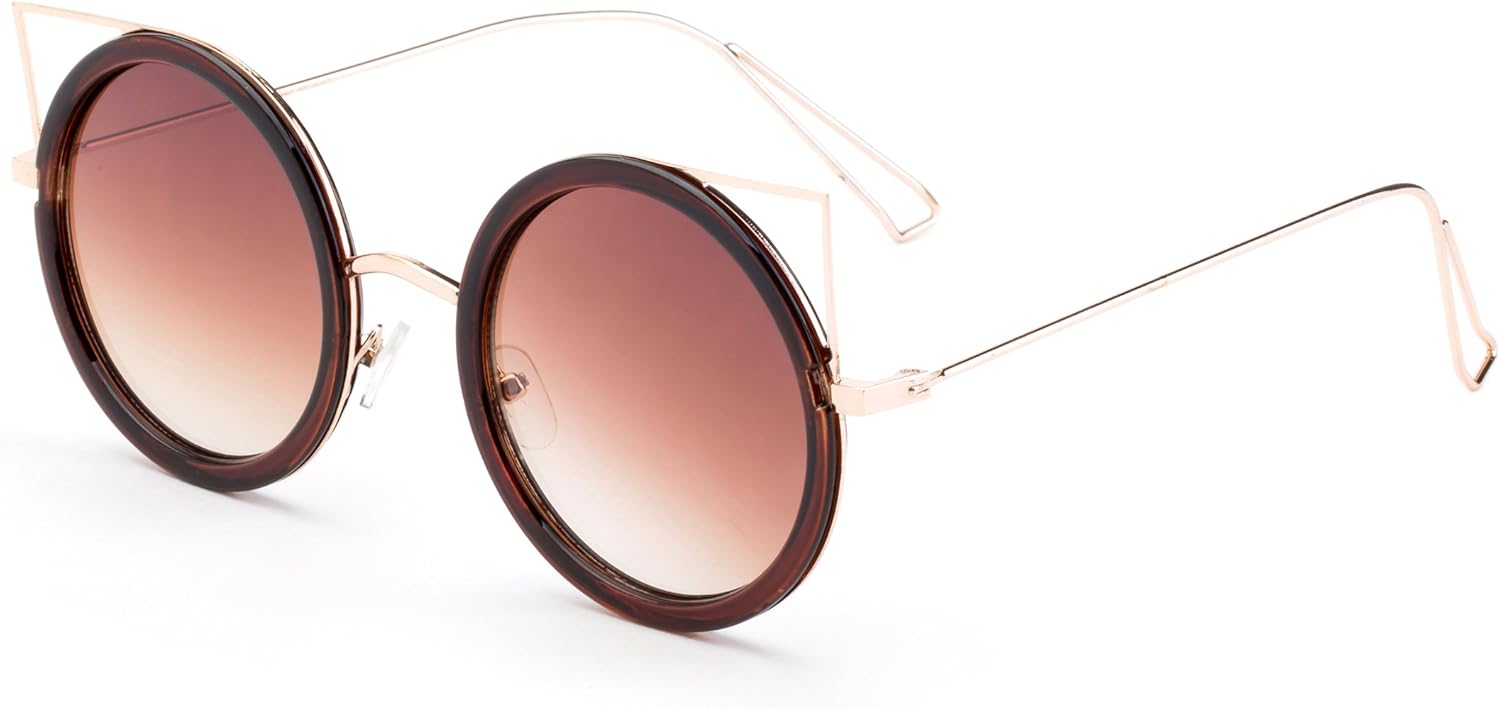 «Карина» — новые модные солнцезащитные очки в форме «кошачьего глаза», полупрозрачные, необычного, увеличенного размера, для женщин Newbee Fashion Sunglasses, Gold/Brown
«Карина» — новые модные солнцезащитные очки в форме «кошачьего глаза», полупрозрачные, необычного, увеличенного размера, для женщин Newbee Fashion Sunglasses, Gold/Brown