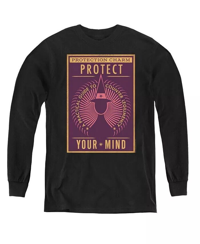 Свитшот с длинным рукавом для мальчиков и молодежи Protect Your Mind Fantastic Beasts, черный
Свитшот с длинным рукавом для мальчиков и молодежи Protect Your Mind Fantastic Beasts, черный