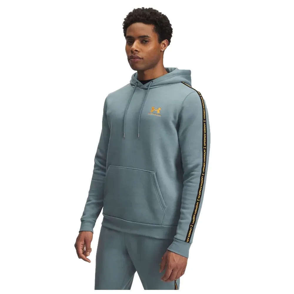 Худи Under Armour Icon Fleece Taping, синий 
Худи Under Armour Icon Fleece Taping, синий
