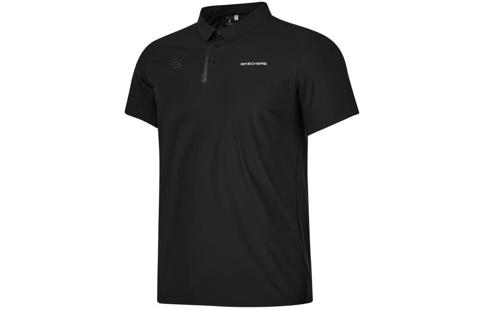 Футболка поло унисекс угольно-черная Skechers
Футболка поло унисекс угольно-черная Skechers