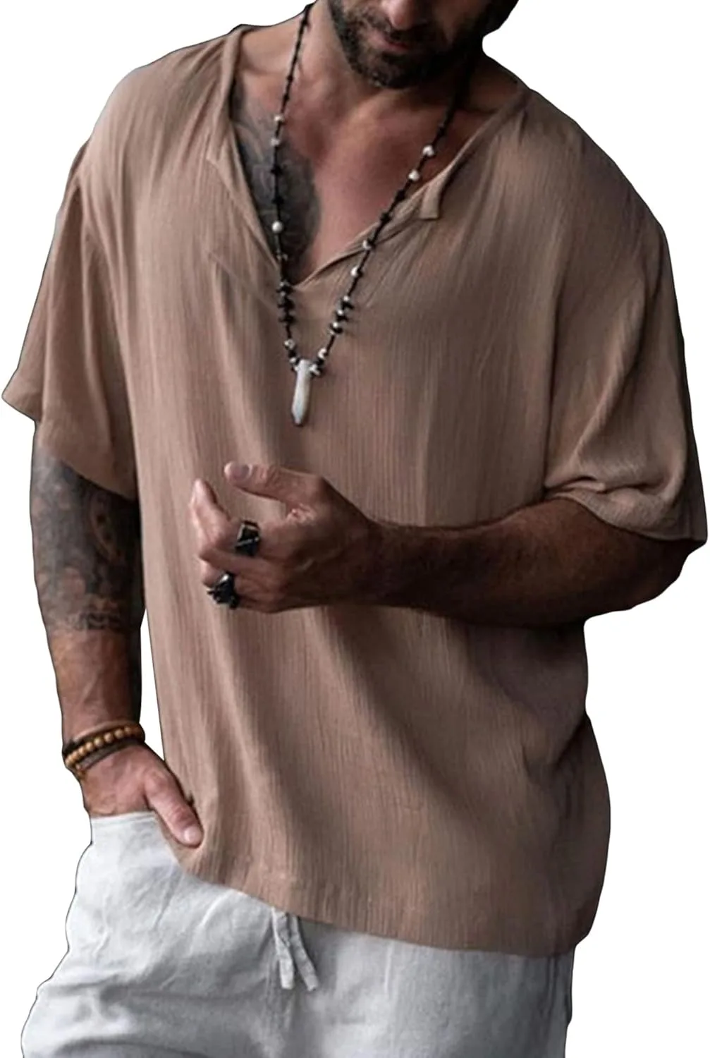 Винтажная футболка с коротким рукавом для мужчин
Винтажная футболка с коротким рукавом для мужчин