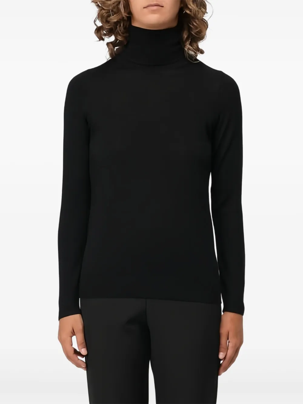 Пуловер с высоким воротником Maliparmi, черный
Пуловер с высоким воротником Maliparmi, черный