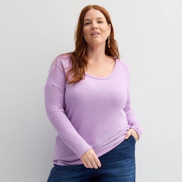 Пуловер больших размеров с длинными рукавами и круглым вырезом Sonoma Goods For Life, цвет lacey lilac
Пуловер больших размеров с длинными рукавами и круглым вырезом Sonoma Goods For Life, цвет lacey lilac