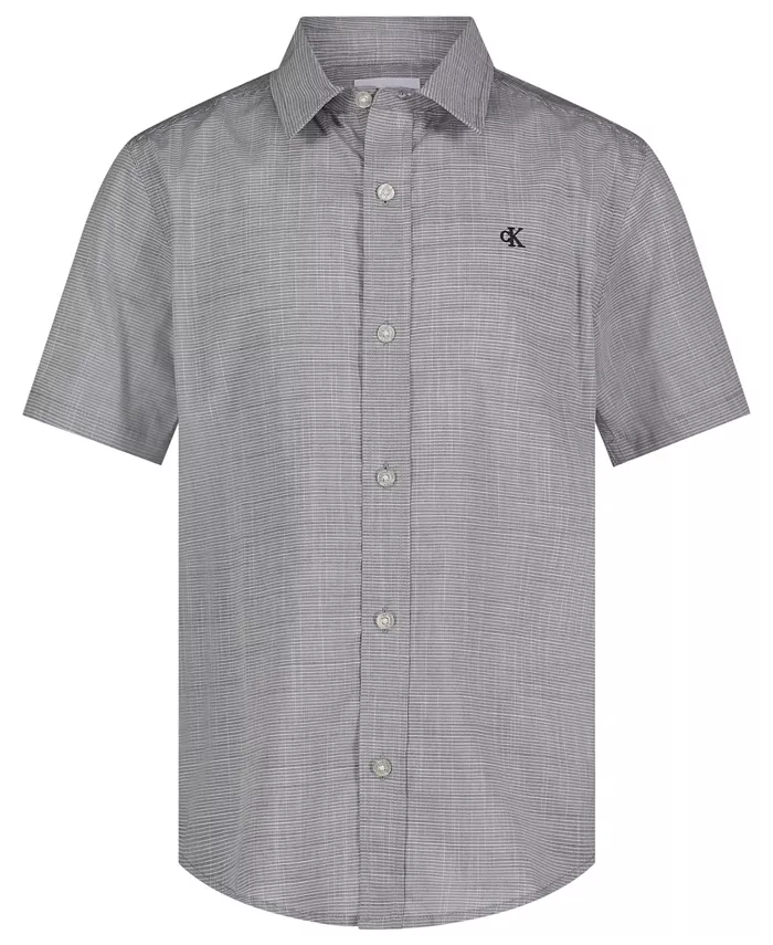 Рубашка из льняной ткани для мальчиков Big Boys Calvin Klein, синий
Рубашка из льняной ткани для мальчиков Big Boys Calvin Klein, синий