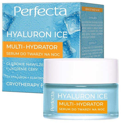 Hyaluron Ice Multi Hydrator Ночная сыворотка для лица 50 мл Perfecta
Hyaluron Ice Multi Hydrator Ночная сыворотка для лица 50 мл Perfecta