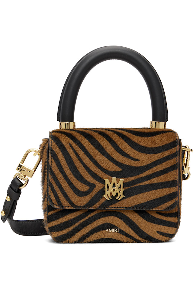 Amiri Коричнево-Черная микро-сумка с зебровым принтом
Amiri Коричнево-Черная микро-сумка с зебровым принтом