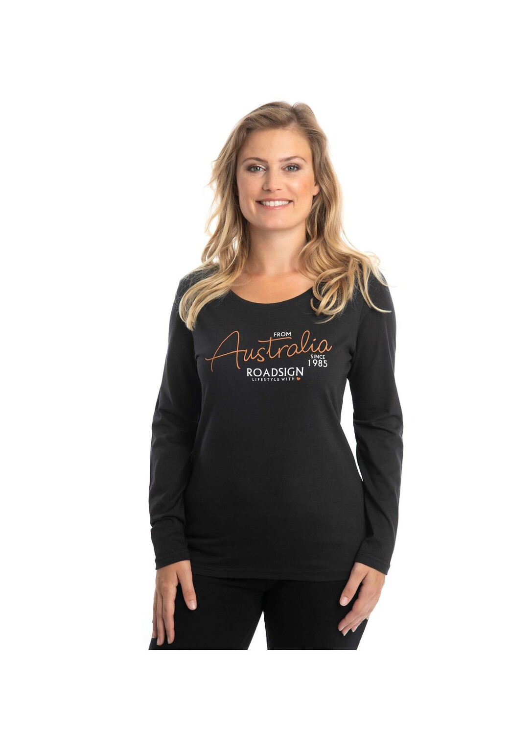 Женская рубашка с длинными рукавами Австралия с принтом и круглым вырезом - из 100% хлопка ROADSIGN australia, черный
Женская рубашка с длинными рукавами Австралия с принтом и круглым вырезом - из 100% хлопка ROADSIGN australia, черный
