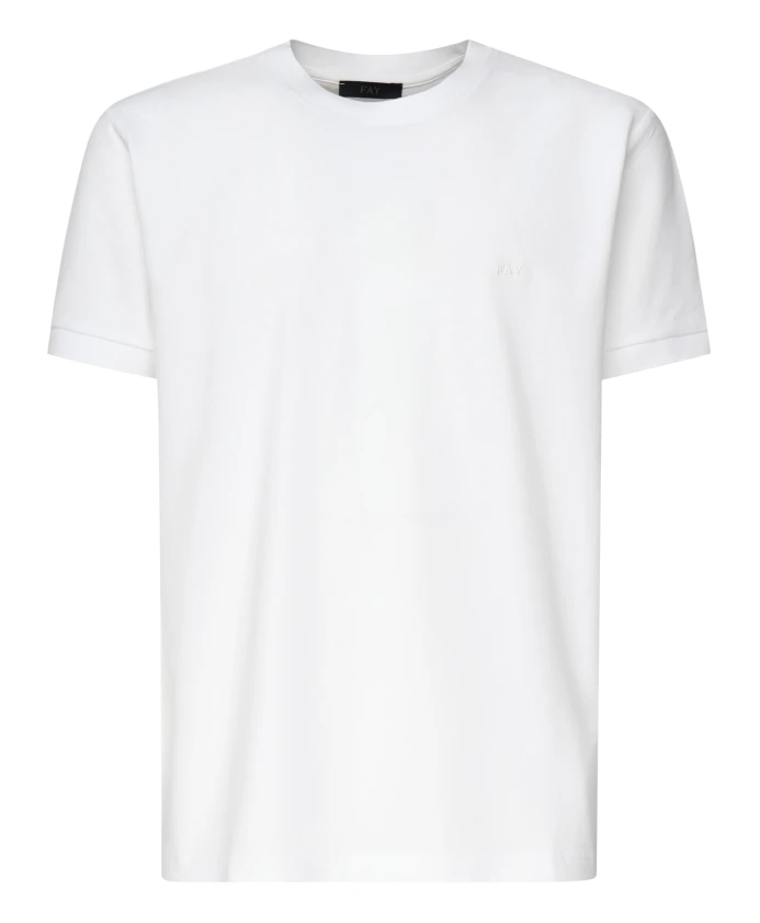 Белая футболка с логотипом Fay, белый
Белая футболка с логотипом Fay, белый