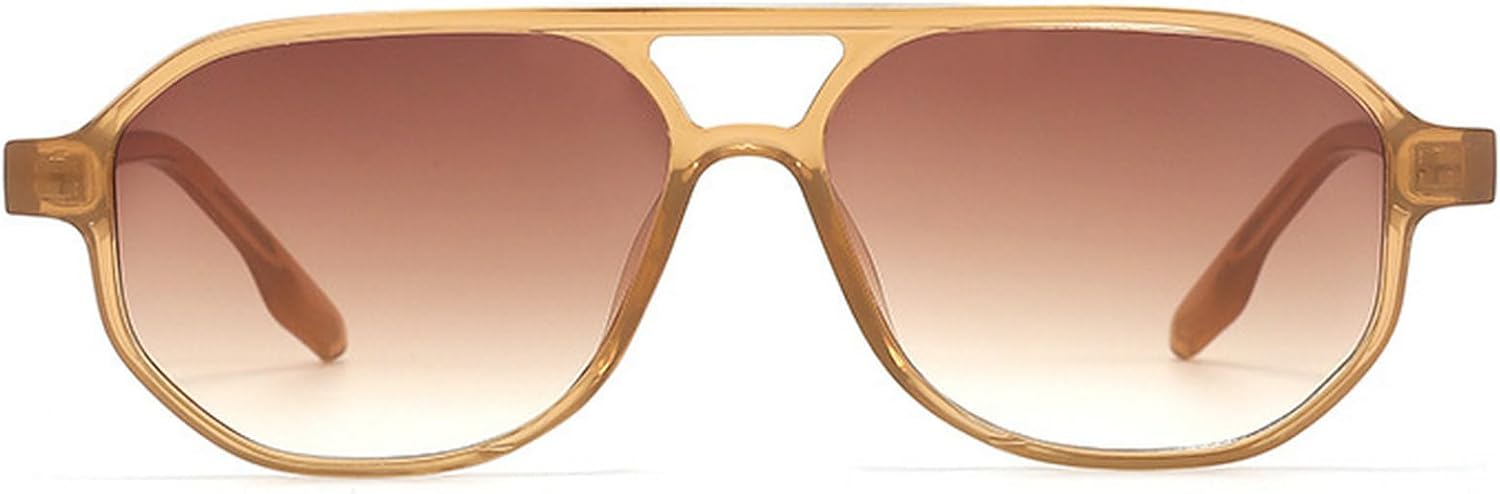 Ретро-солнцезащитные очки-пилот с двойной перемычкой для женщин, модные оттенки шампанского, защита от УФ-излучения UV400 для мужчин, трендовые солнцезащитные очки с градиентным переходом mincl, Brown
Ретро-солнцезащитные очки-пилот с двойной перемычкой для женщин, модные оттенки шампанского, защита от УФ-излучения UV400 для мужчин, трендовые солнцезащитные очки с градиентным переходом mincl, Brown