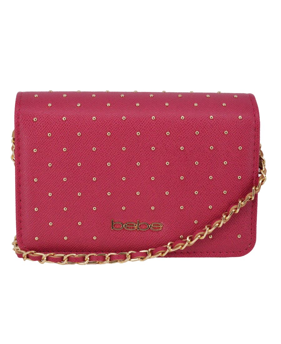 Женская мини-сумка через плечо Sagan с заклепками Bebe, Dark Pink
Женская мини-сумка через плечо Sagan с заклепками Bebe, Dark Pink