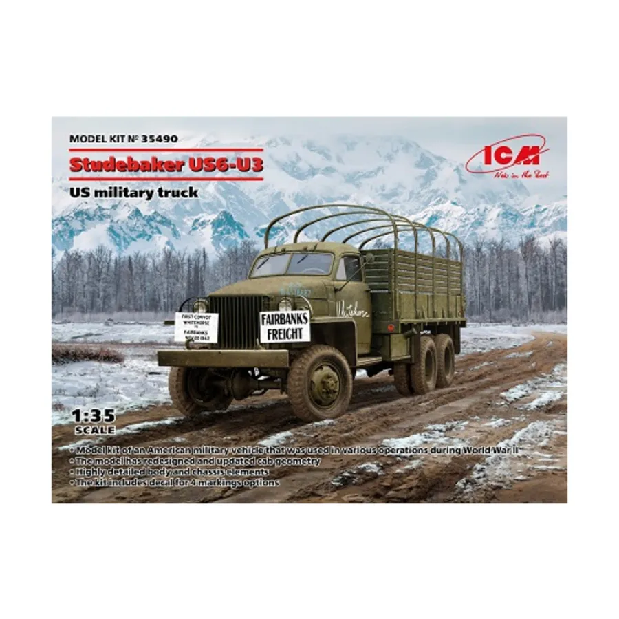 Студебекер US6-U3, Military Models 1/35 Scale (ICM)
Студебекер US6-U3, Military Models 1/35 Scale (ICM)