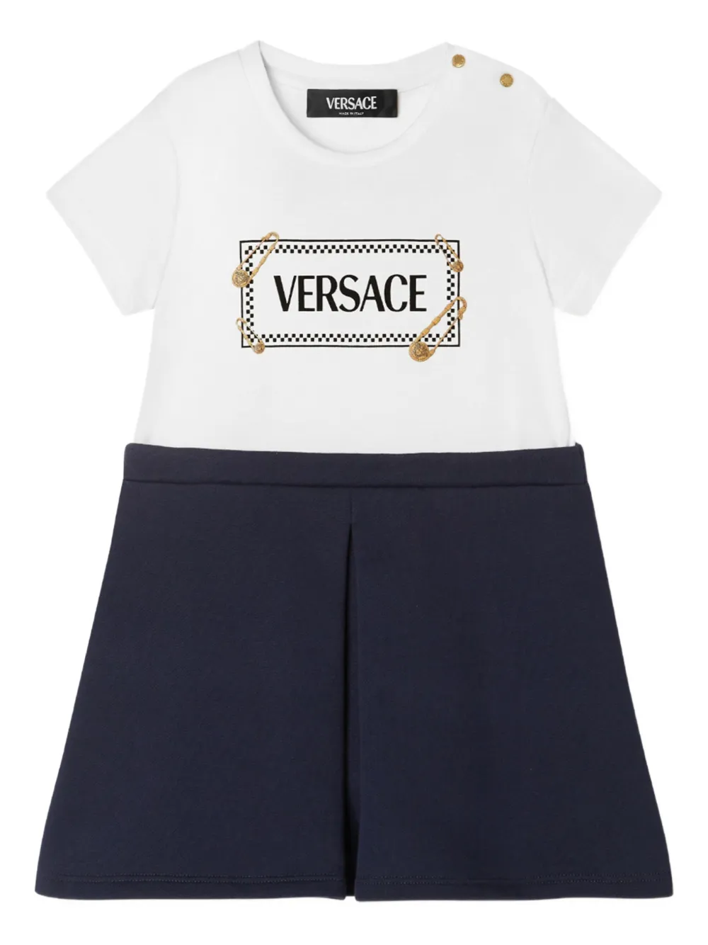 Платье с логотипом Versace Kids, белый
Платье с логотипом Versace Kids, белый