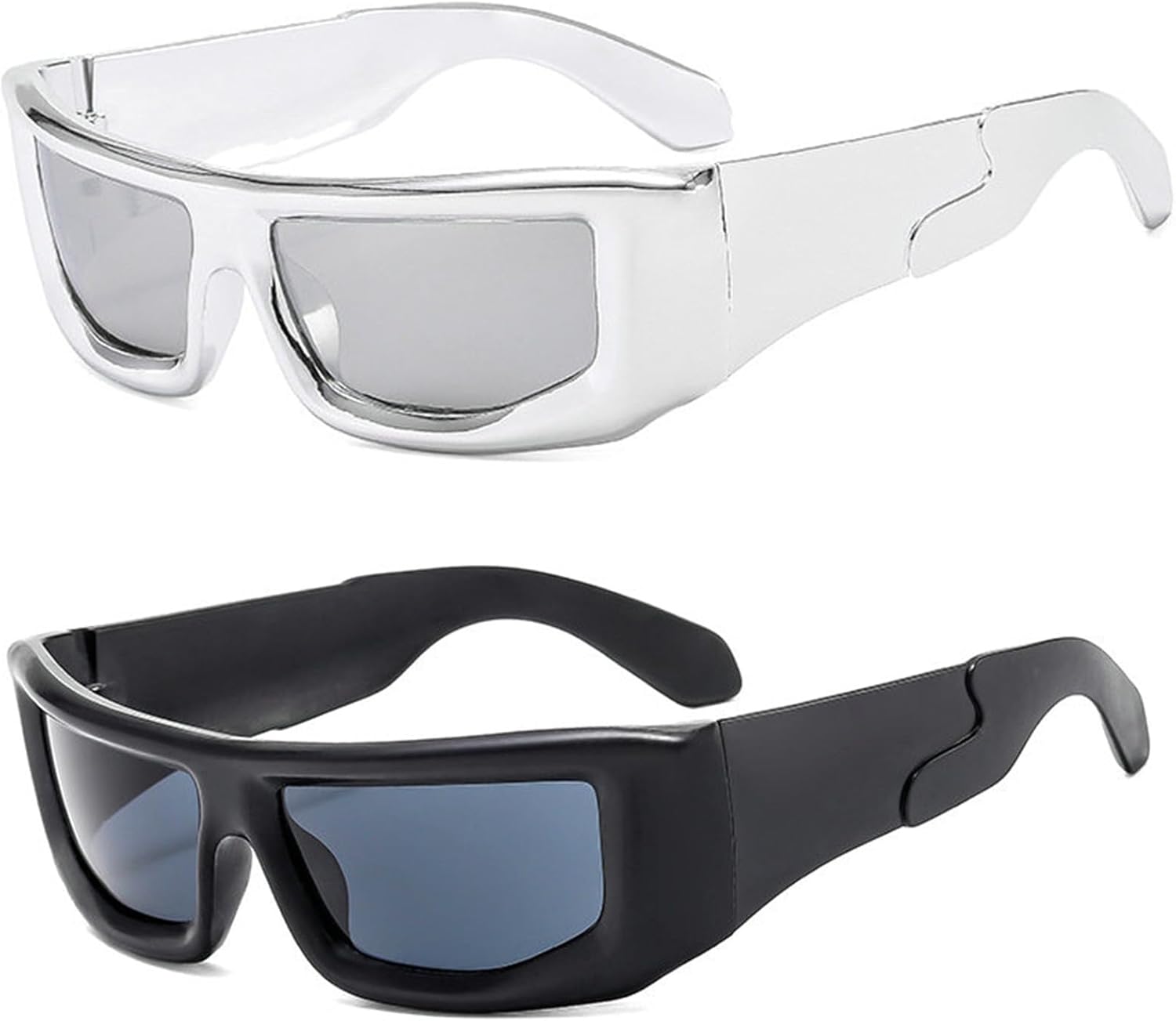 Солнцезащитные очки Helena Y2K класса люкс, прямоугольные, для женщин и мужчин, в стиле панк 2000-х, модные спортивные солнцезащитные очки с зеркальными линзами, Black+white
Солнцезащитные очки Helena Y2K класса люкс, прямоугольные, для женщин и мужчин, в стиле панк 2000-х, модные спортивные солнцезащитные очки с зеркальными линзами, Black+white