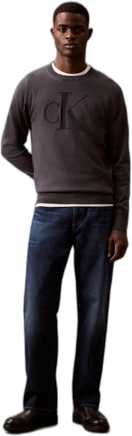 Calvin Klein мужской свитер Smooth Cotton Monogram Logo
Calvin Klein мужской свитер Smooth Cotton Monogram Logo