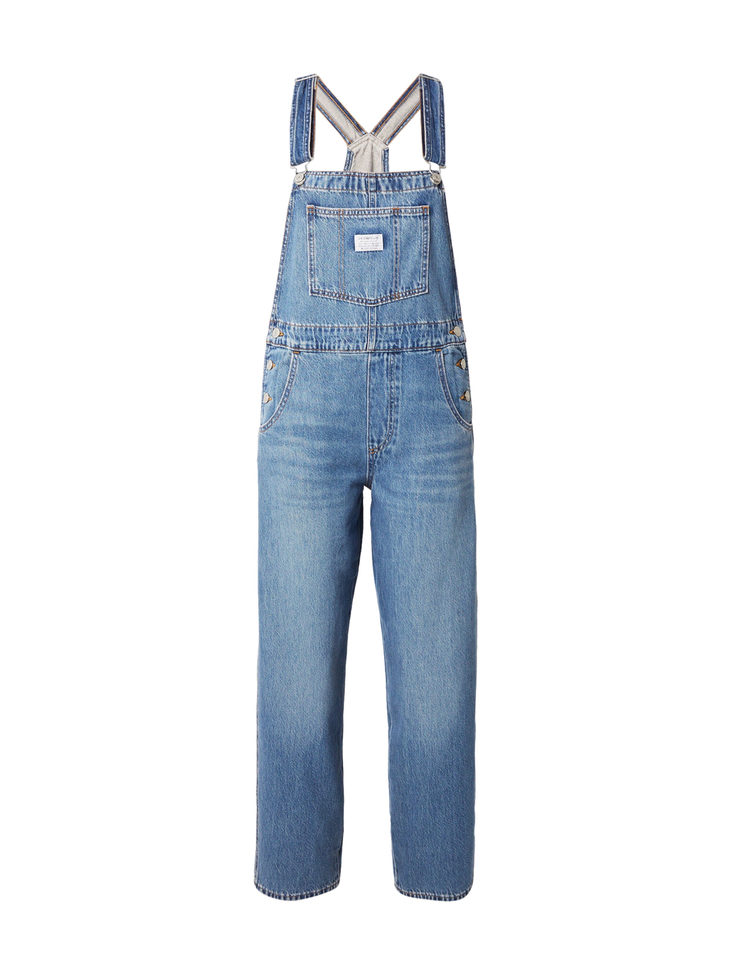 LEVI'S Джинсовый комбинезон Regular 'Vintage Denim Overalls' в синем дениме
LEVI'S Джинсовый комбинезон Regular 'Vintage Denim Overalls' в синем дениме