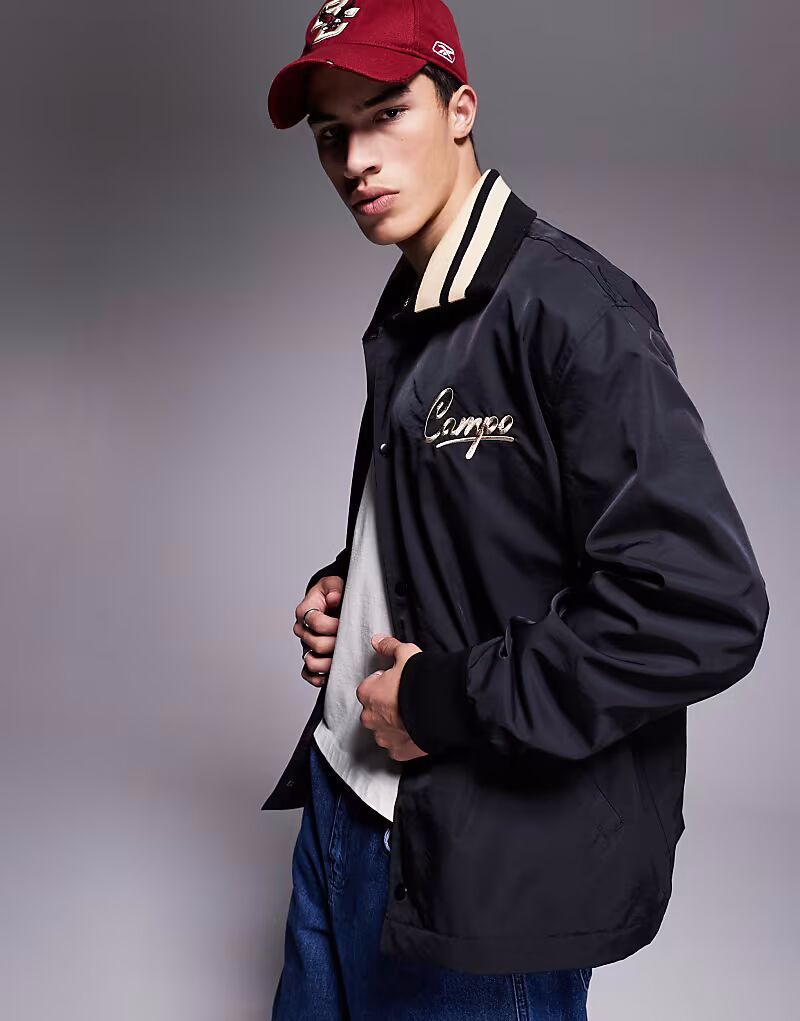 Куртка свободного кроя ASOS DESIGN с вышивкой и отделкой черного цвета, Черный, Куртка свободного кроя ASOS DESIGN с вышивкой и отделкой черного цвета 
Куртка свободного кроя ASOS DESIGN с вышивкой и отделкой черного цвета, Черный, Куртка свободного кроя ASOS DESIGN с вышивкой и отделкой черного цвета