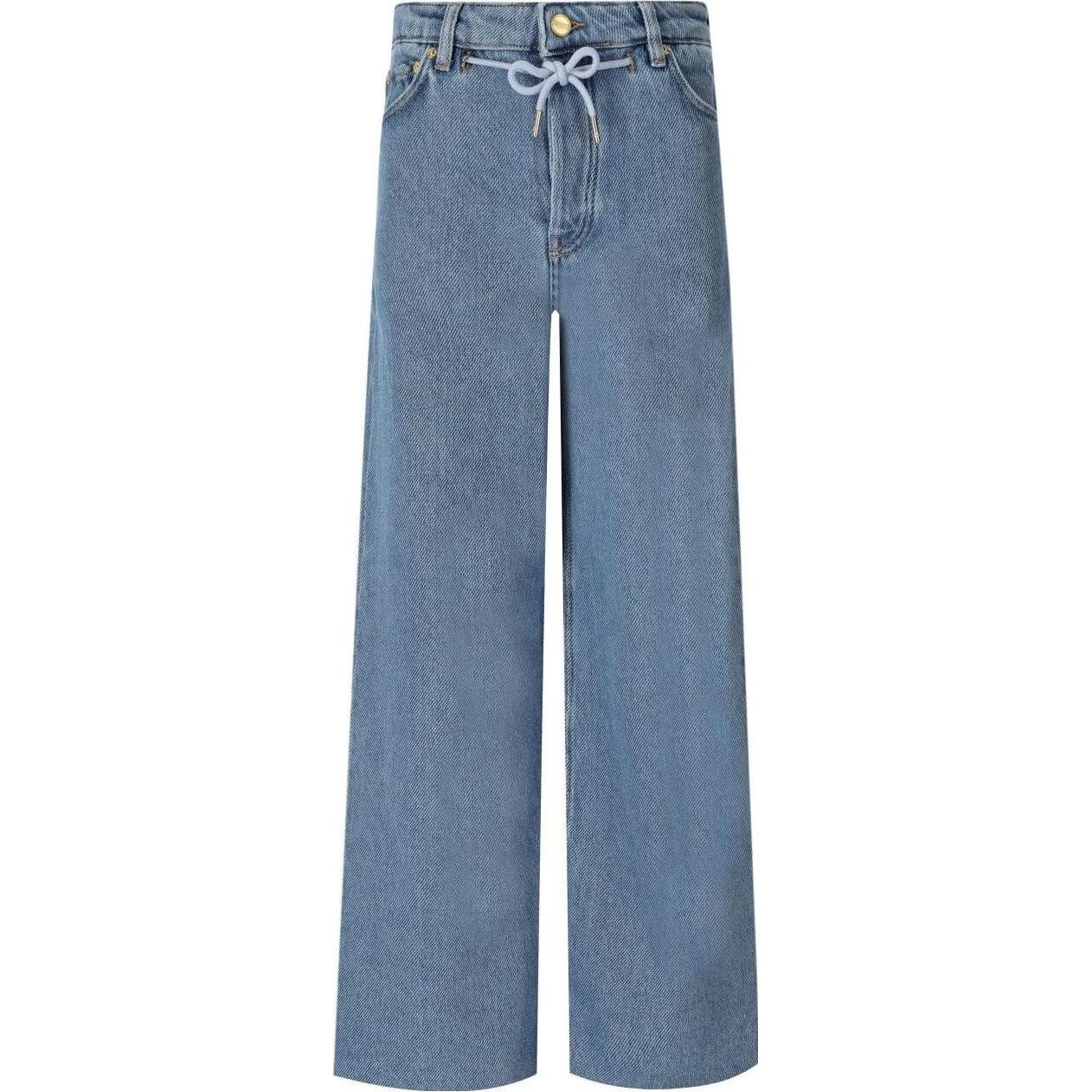 GANNI Джинсы с широкими штанинами и шнурком, синие
GANNI Джинсы с широкими штанинами и шнурком, синие