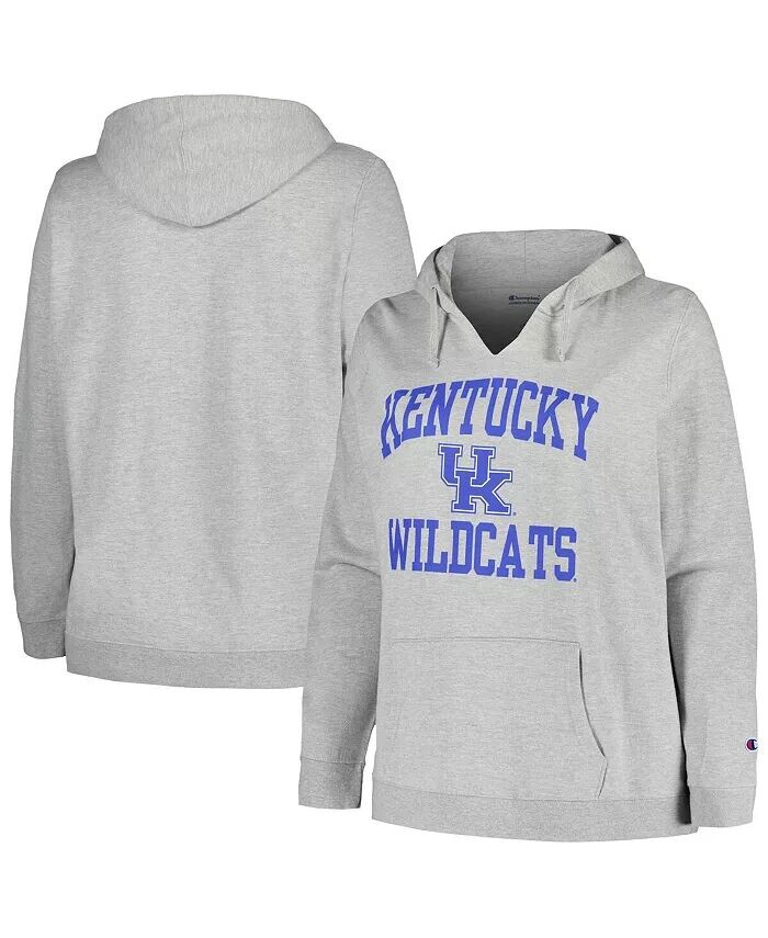 Женская толстовка с капюшоном Kentucky Wildcats большого размера Heart & Soul Notch Neck цвета меланж Champion
Женская толстовка с капюшоном Kentucky Wildcats большого размера Heart & Soul Notch Neck цвета меланж Champion