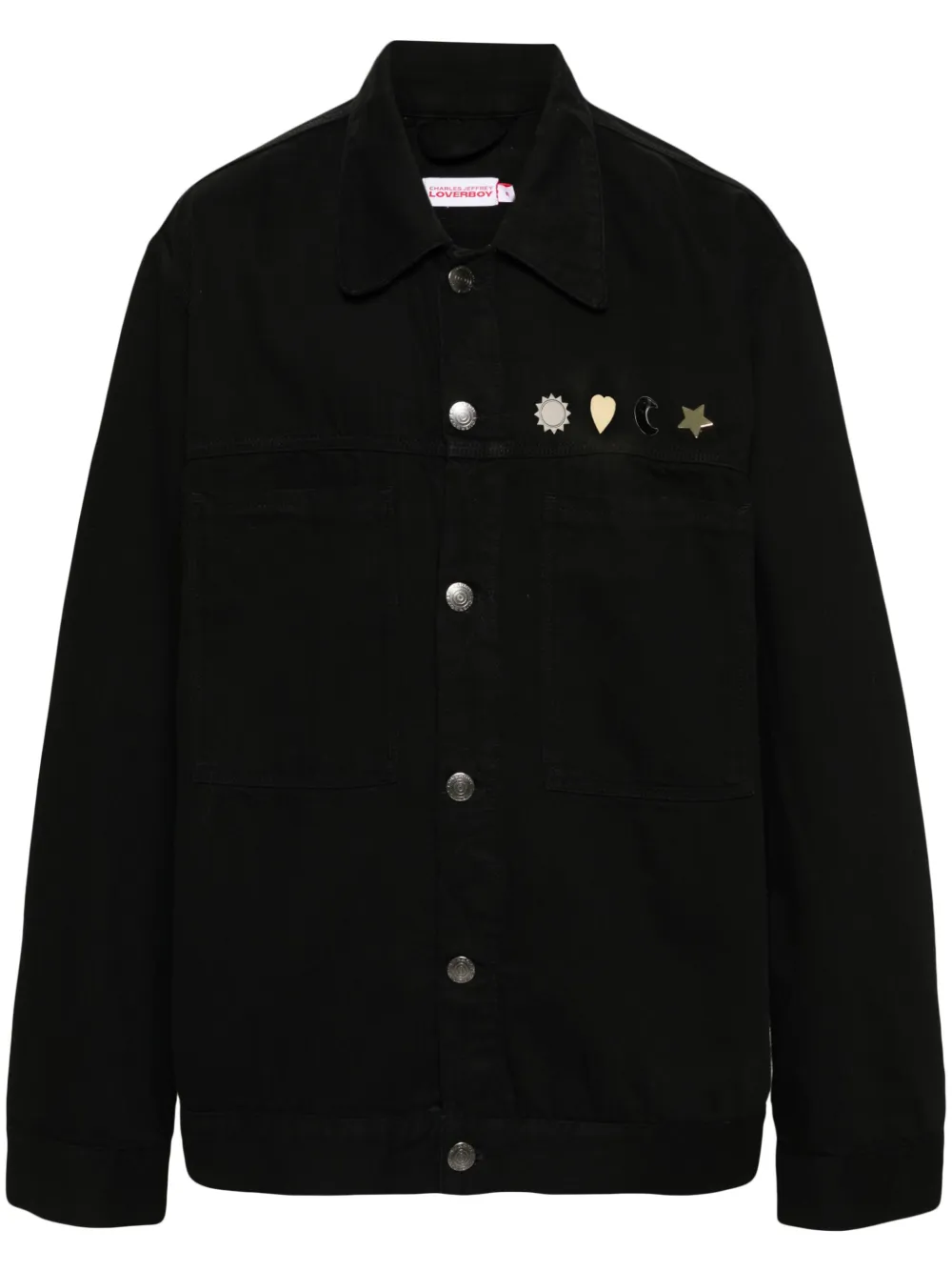Джинсовая куртка с заклепками Charles Jeffrey Loverboy, черный
Джинсовая куртка с заклепками Charles Jeffrey Loverboy, черный