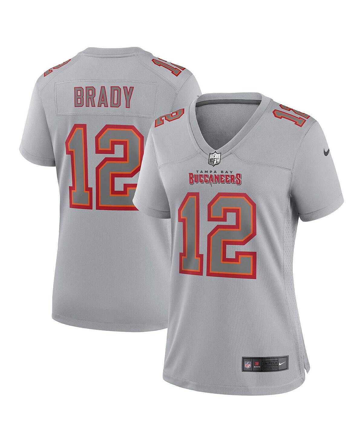 Женское серое джерси Tom Brady Tampa Bay Buccaneers Atmosphere Fashion Game Джерси Nike, серый
Женское серое джерси Tom Brady Tampa Bay Buccaneers Atmosphere Fashion Game Джерси Nike, серый
