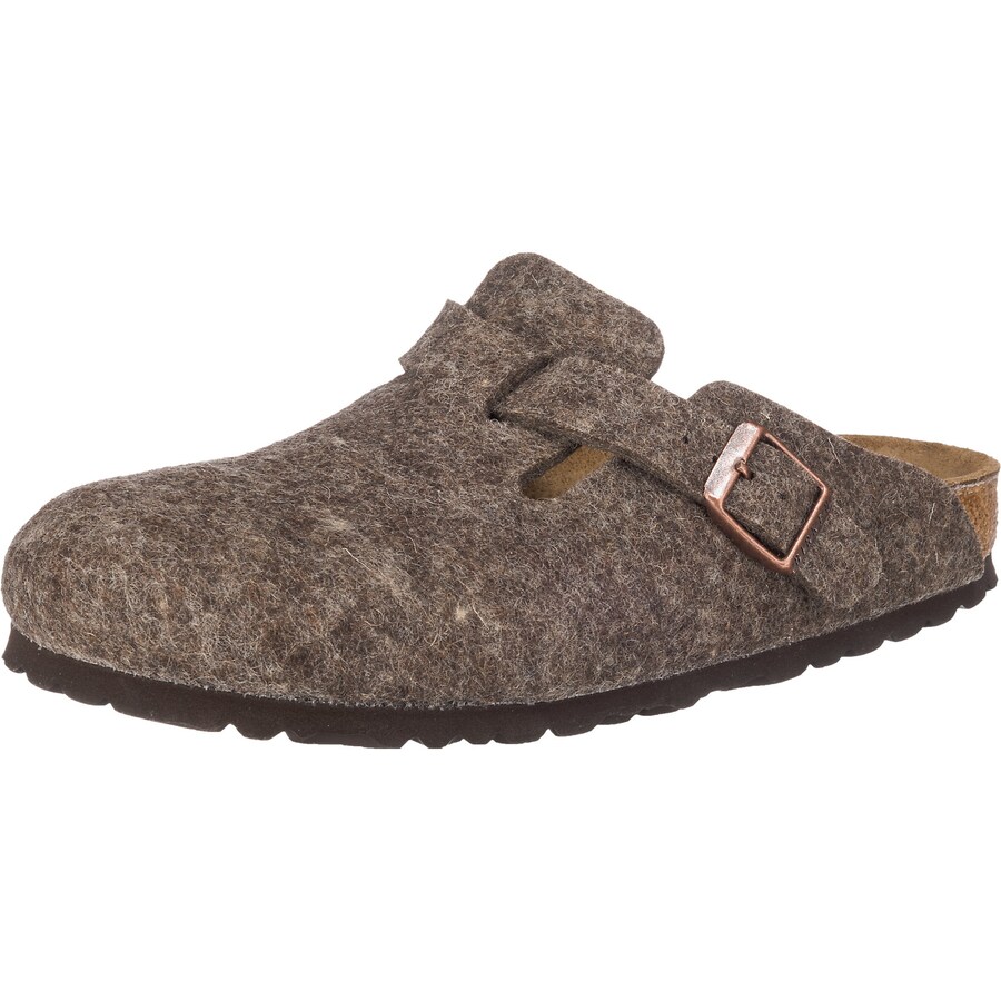 Тапочки BIRKENSTOCK Boston, серо-коричневый 
Тапочки BIRKENSTOCK Boston, серо-коричневый