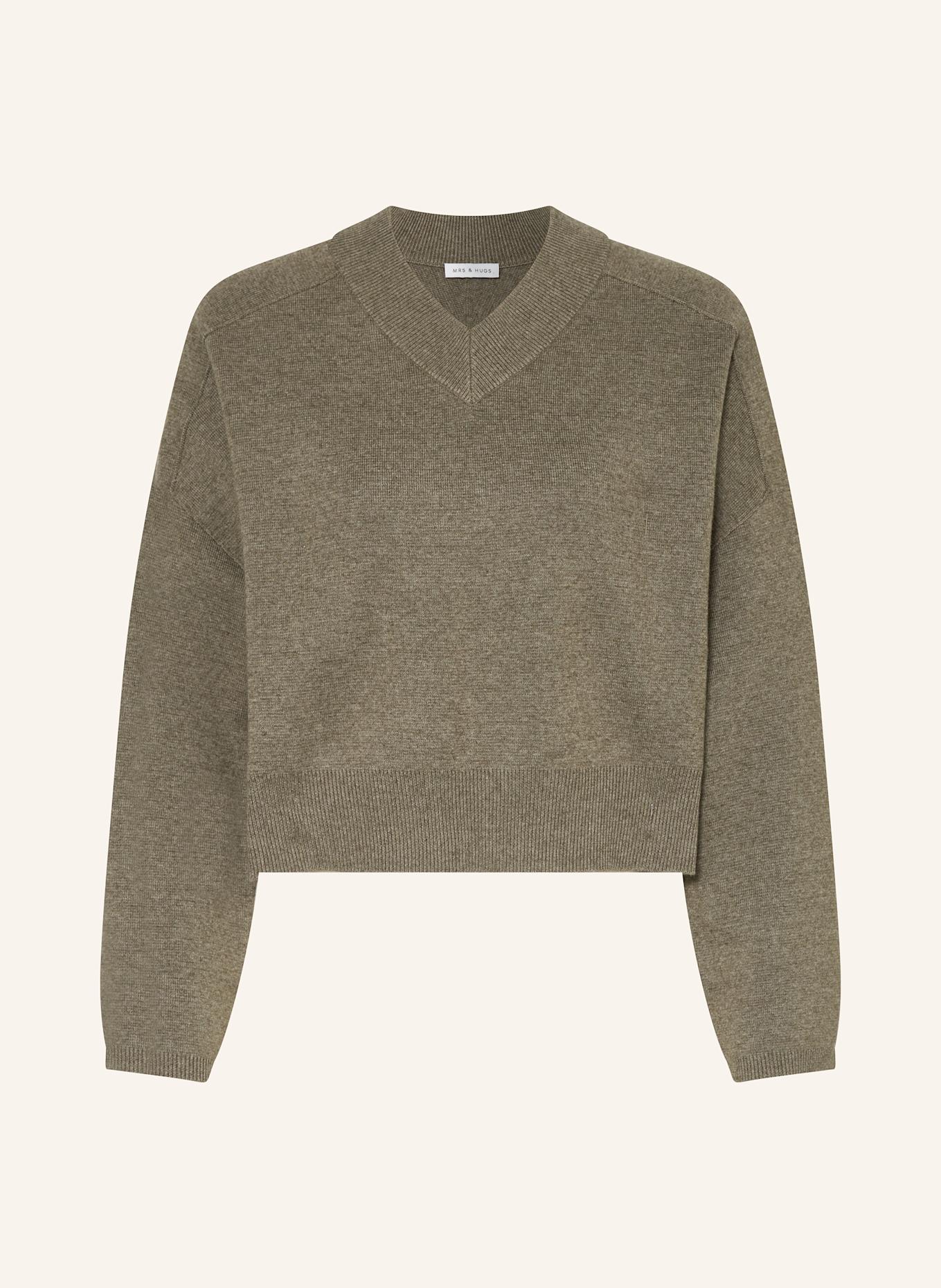 Укороченный свитер со льном Mrs & Hugs, серый
Укороченный свитер со льном Mrs & Hugs, серый