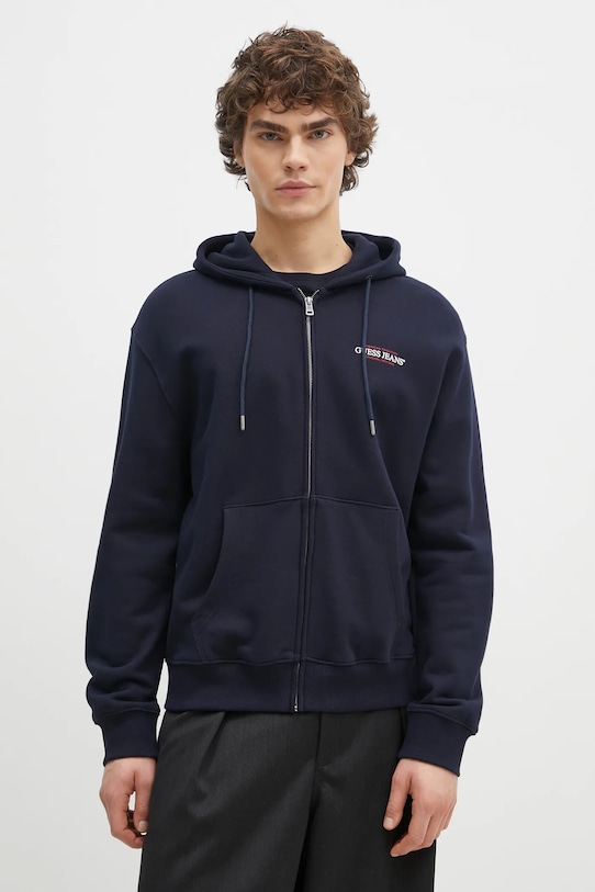 Хлопковая толстовка Guess Jeans, темно-синий
Хлопковая толстовка Guess Jeans, темно-синий