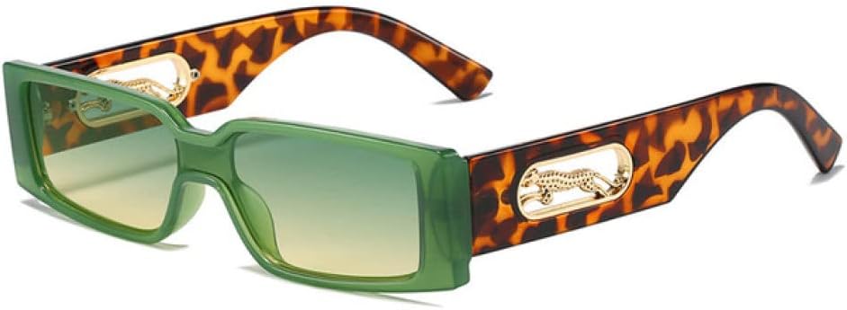 Солнцезащитные очки прямоугольной формы для женщин, градиентные, с защитой от УФ-излучения UV400, винтажный металлический дизайн с изображением гепарда generic, Green Green Yellow
Солнцезащитные очки прямоугольной формы для женщин, градиентные, с защитой от УФ-излучения UV400, винтажный металлический дизайн с изображением гепарда generic, Green Green Yellow