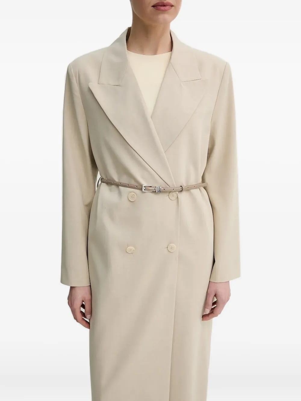 Двубортное пальто с поясом Isabelle Blanche, нейтральный
Двубортное пальто с поясом Isabelle Blanche, нейтральный