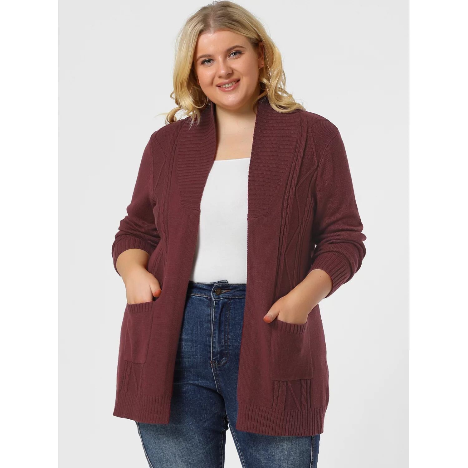 Женский цельный свитер больших размеров свободного кроя с открытой передней частью и длинными рукавами в стиле кимоно, свитер, кардиган Agnes Orinda, коричневый
Женский цельный свитер больших размеров свободного кроя с открытой передней частью и длинными рукавами в стиле кимоно, свитер, кардиган Agnes Orinda, коричневый