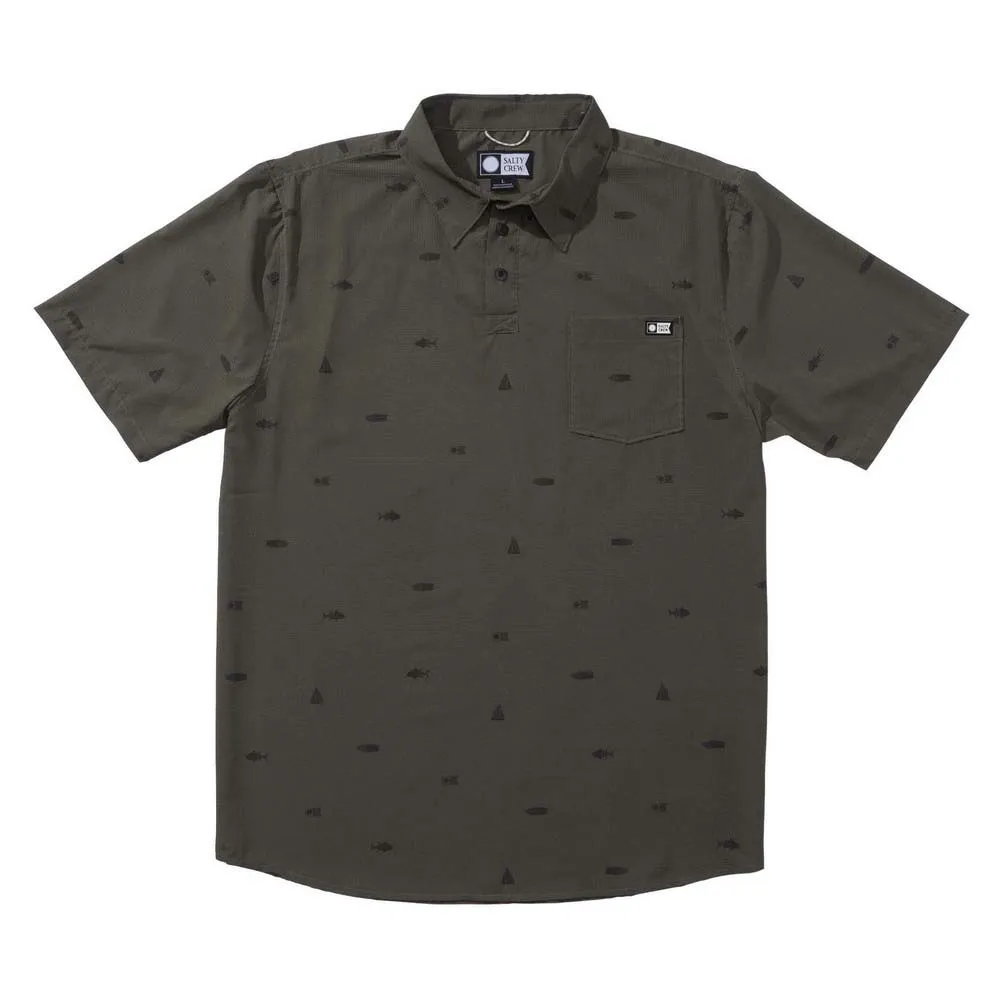 Поло с коротким рукавом Salty Crew Mayday perf tech, зеленый 
Поло с коротким рукавом Salty Crew Mayday perf tech, зеленый